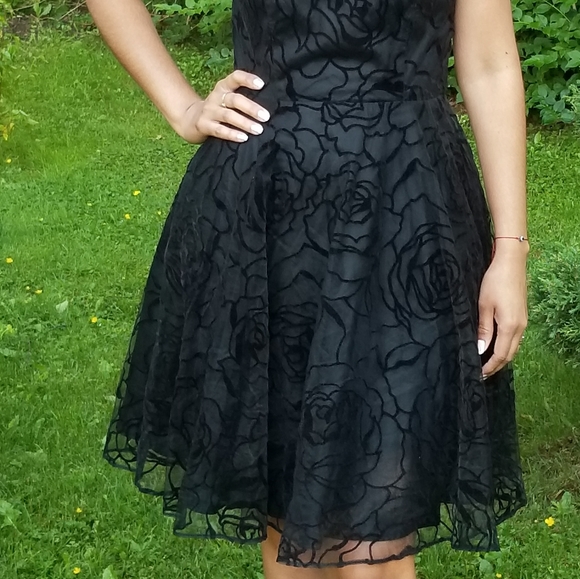 👗NIKI BLACK CHIFFON SEMI DRESS - Picture 10 of 10